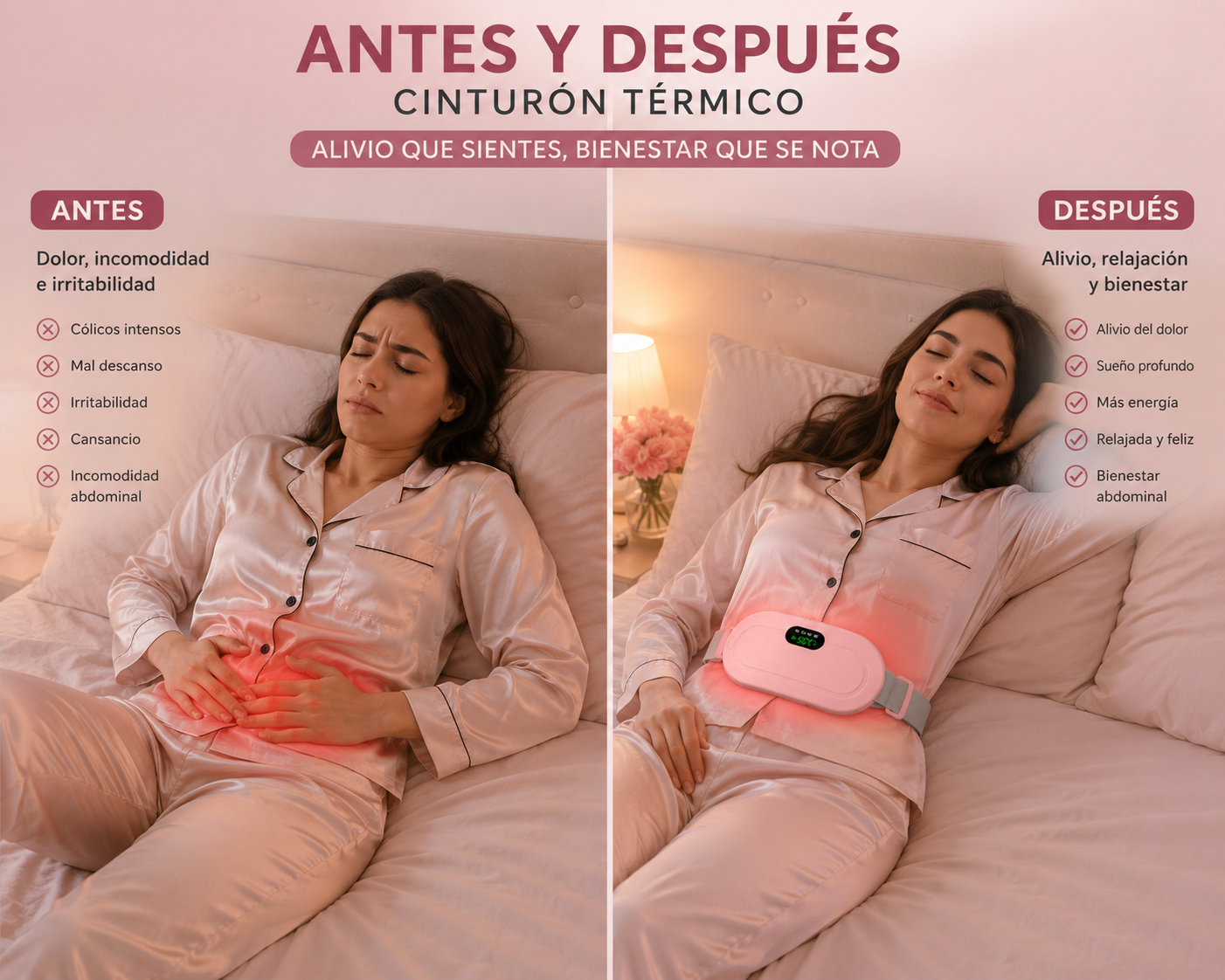 Alivio Térmico para Cólicos Menstruales