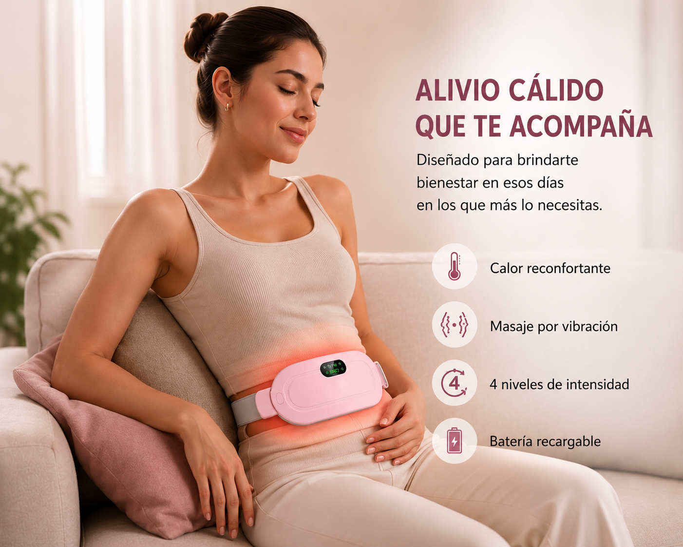Alivio Térmico para Cólicos Menstruales