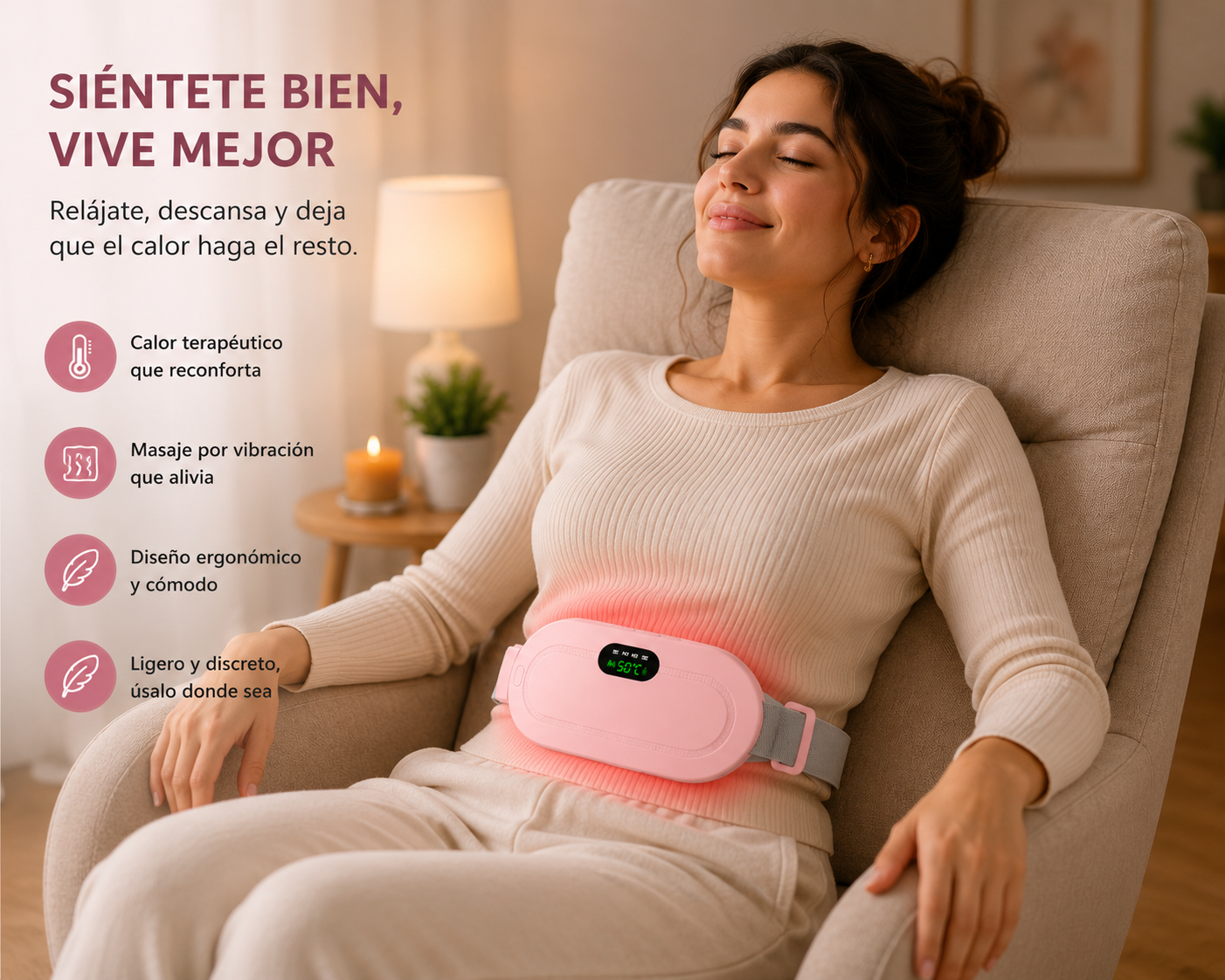 Alivio Térmico para Cólicos Menstruales
